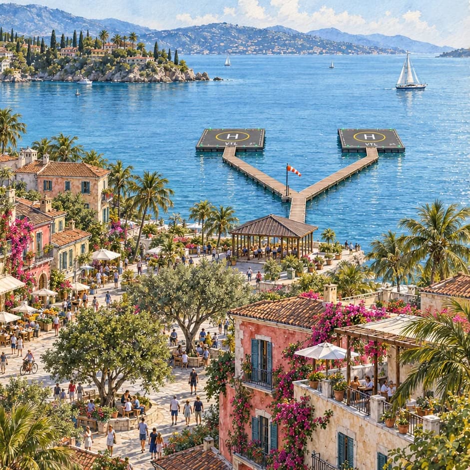 The Village Project: a walkable community connected by air taxis