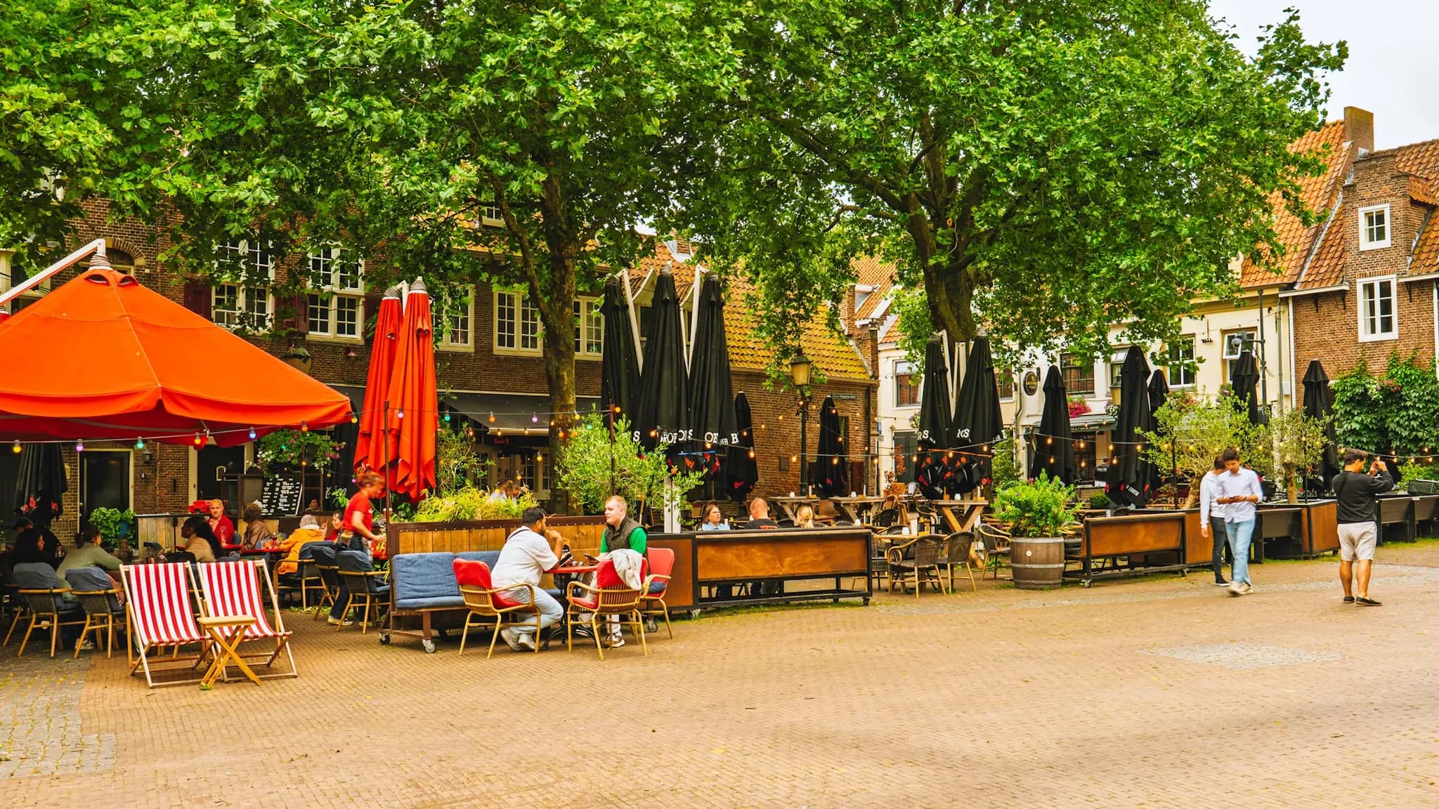 Historic town by canal